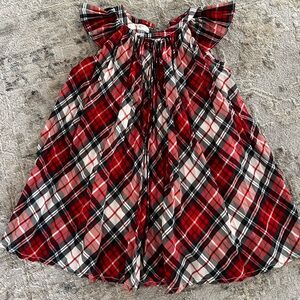 GAP Red and Blue Plaid Toddler Dress